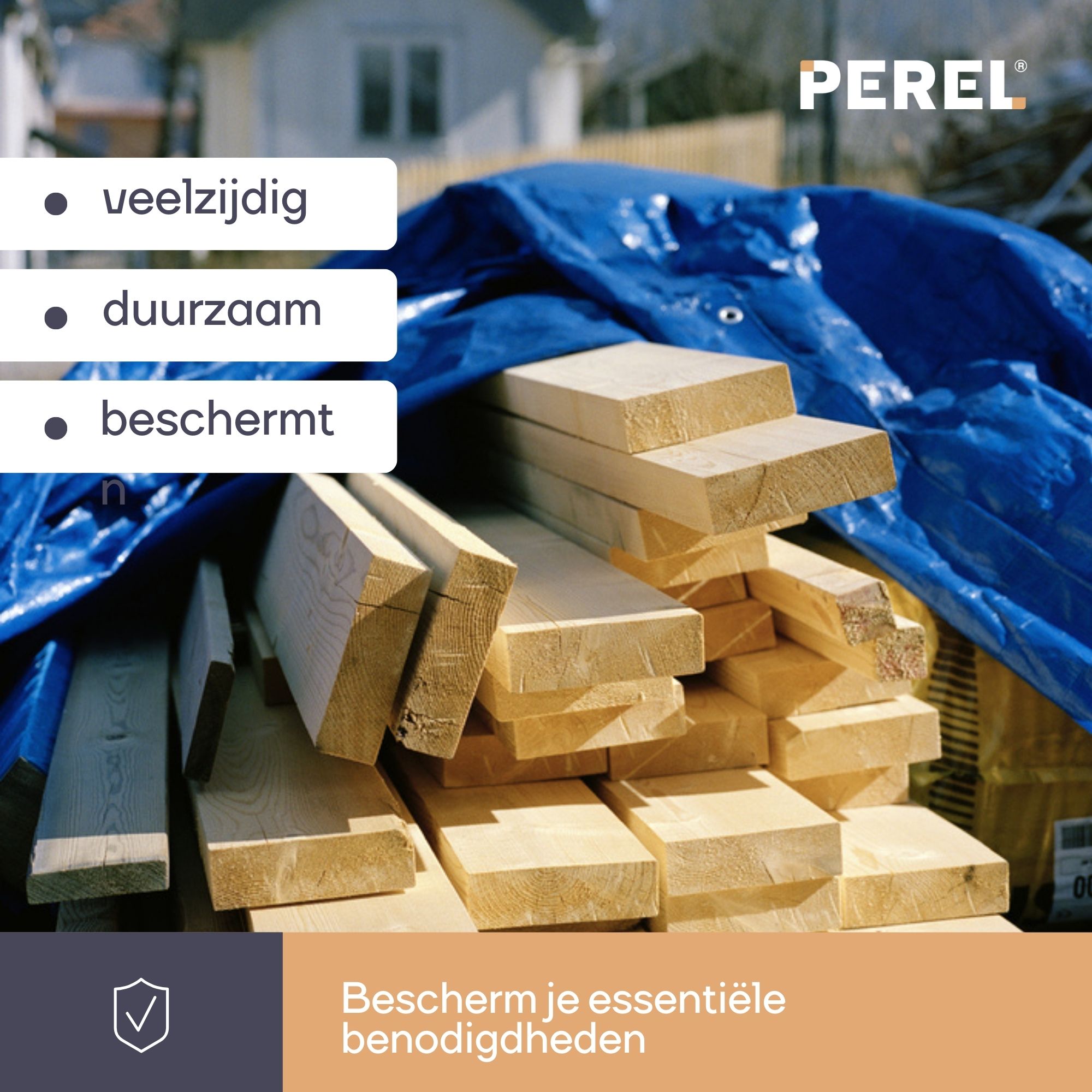 Perel 180 g/m2 grondzeil - 500 x 800 cm