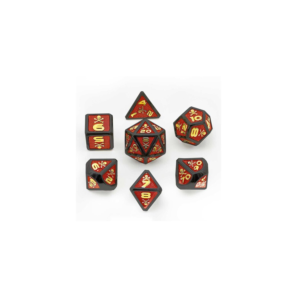 Set de 7 Dés JDR Répliquant : Piraterie