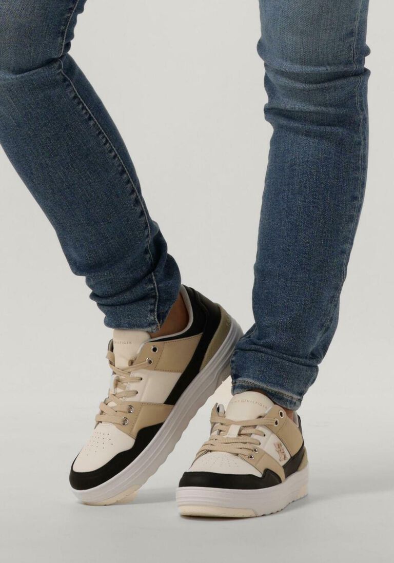 TOMMY HILFIGER witte tommy hilfiger lage sneakers basket low