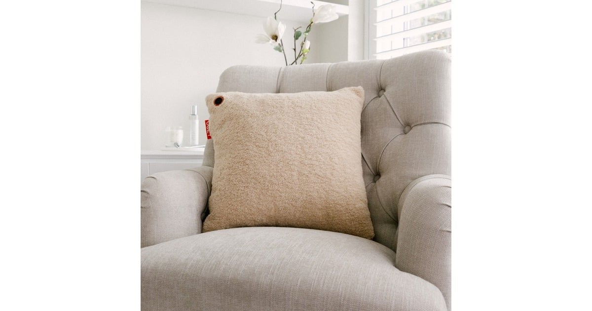 CozyUna Woolly 45 x 45 cm draadloos warmtekussen  (Lichtbeige, Powerbank 5000 mAh)