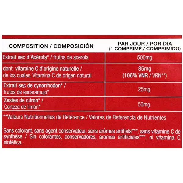 Acerola Phyto-Active 500 Orgânica 24 comprimidos + 12 grátis
