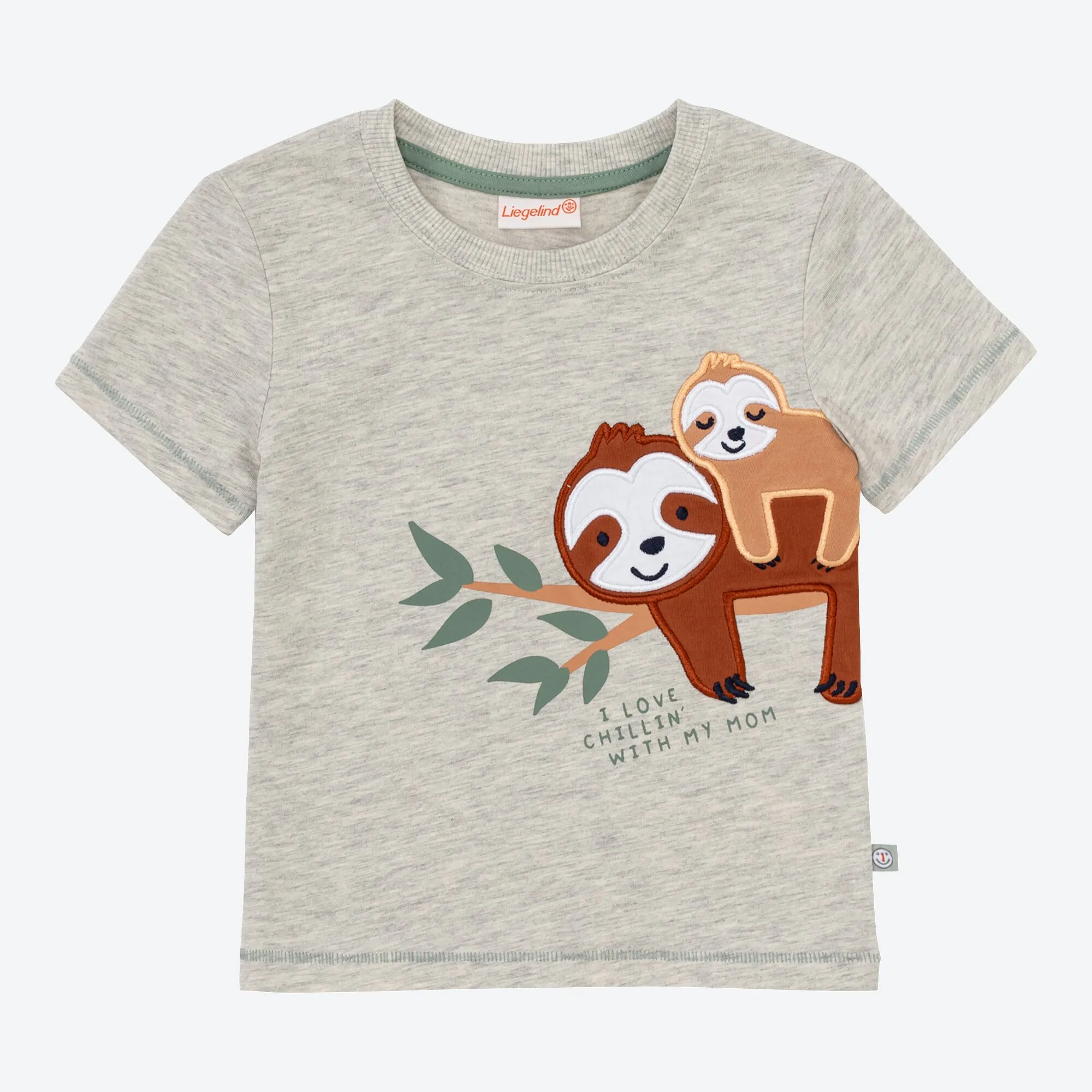Baby-Jungen-T-Shirt mit Faultier-Applikation