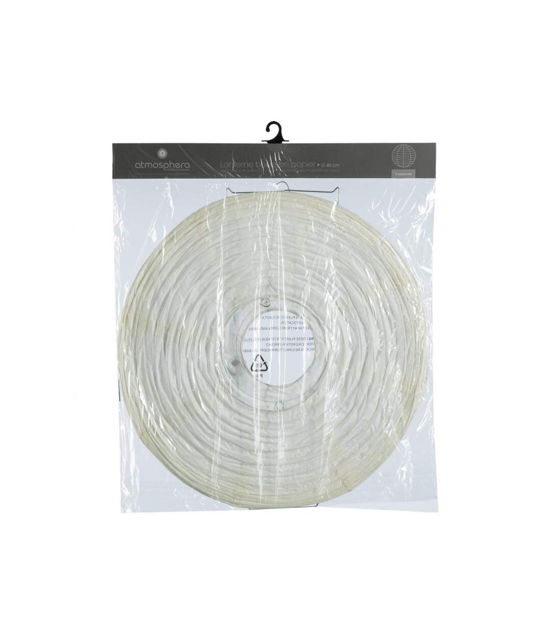 Lanterne Boule en Papier Générique 45cm Blanc