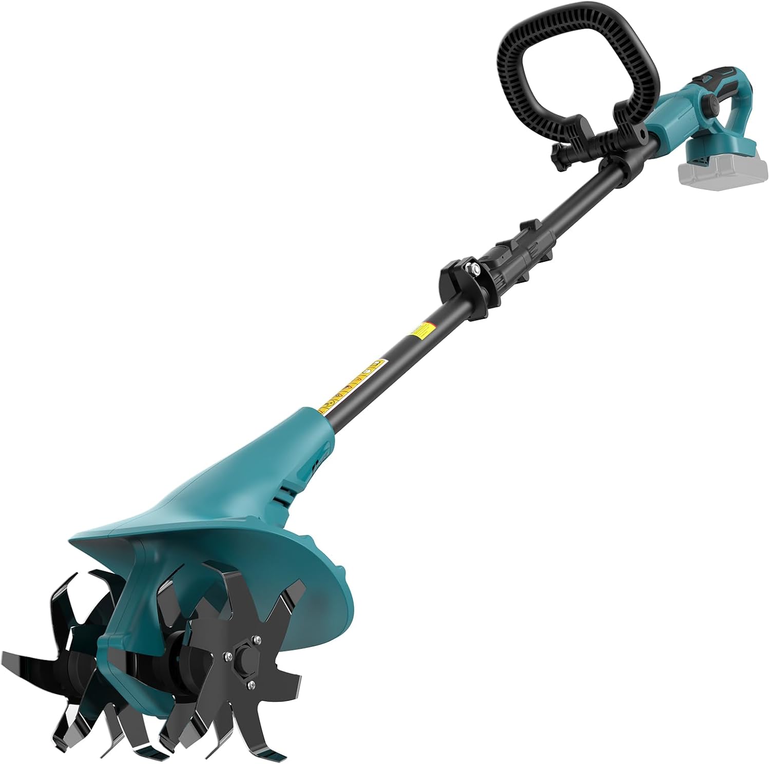 Akku-Bodenhacke Motorhacke für 18V Akku – 360 U/min Motor, 20cm Arbeitsbreite & 13cm Arbeitstiefe für Beet, Acker & Landwirtschaft(Ohne Akku)