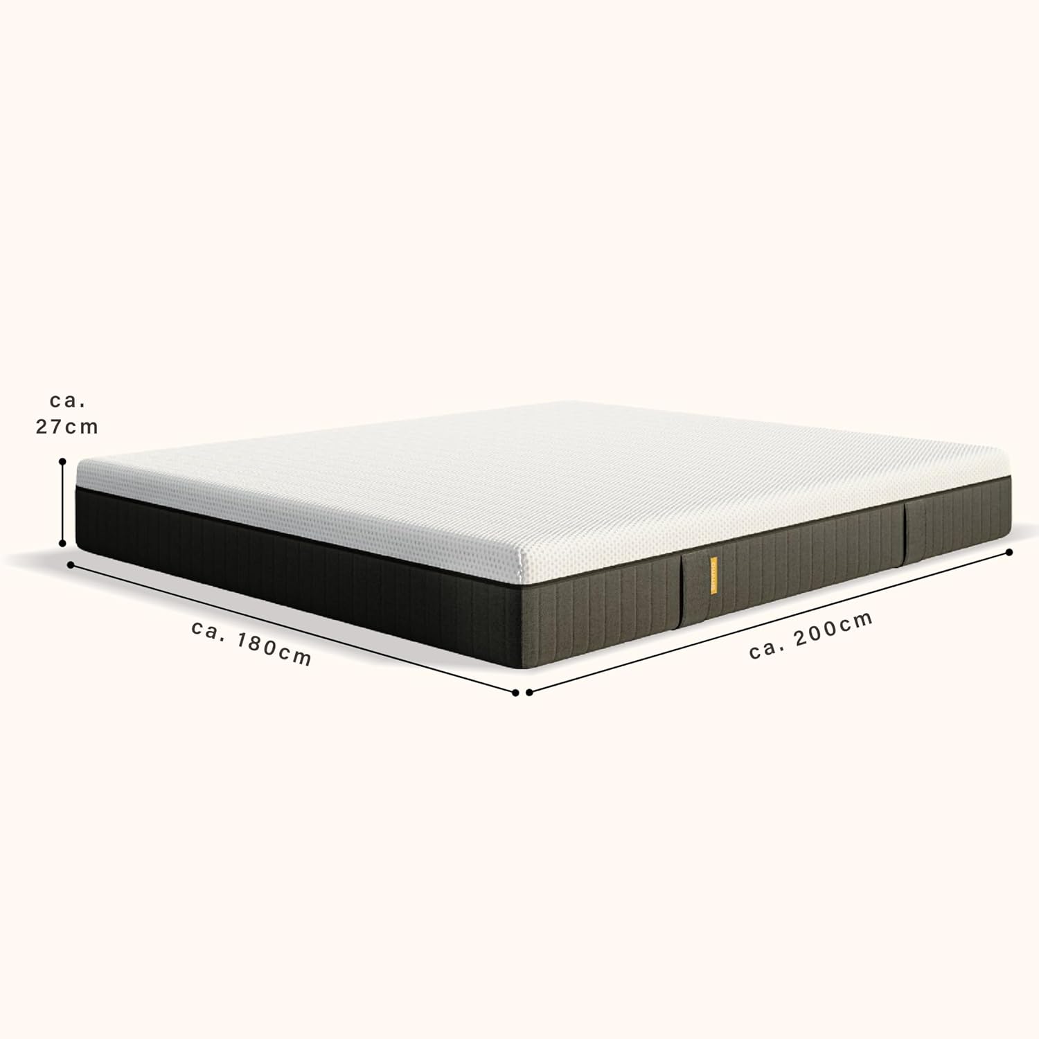 Emma Original Pro Matratze 180x200 cm – 27 cm Hybridmatratze mit 7-Zonen-Taschenfederkern, ThermoSync® Kühltechnologie & Waschbarer Matratzenbezug – atmungsaktive Komfortmatratze