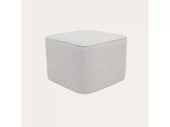 Puff tapissée tapissé Beige 60x42