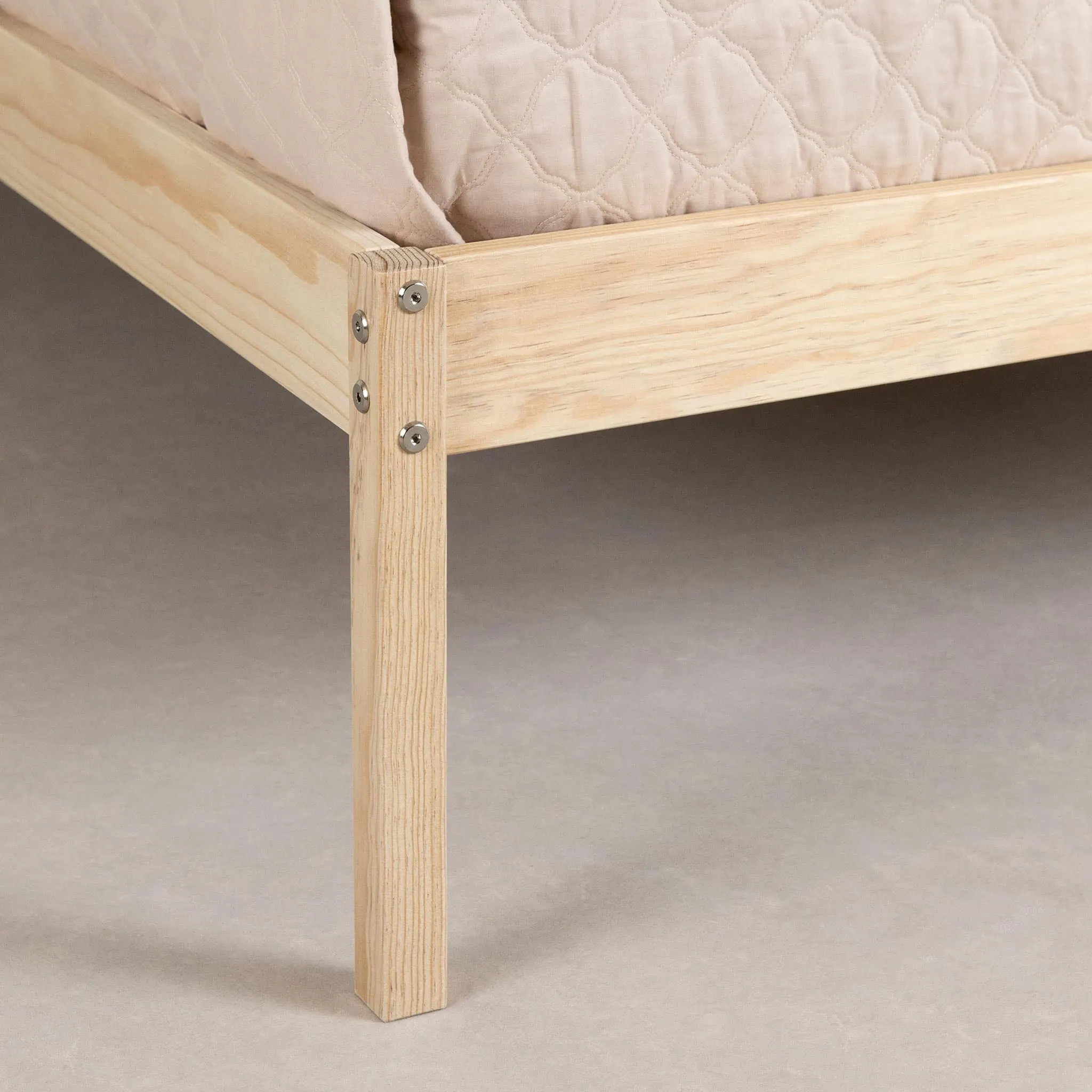 South Shore Lit Simple en bois - Sweedi Bois naturel