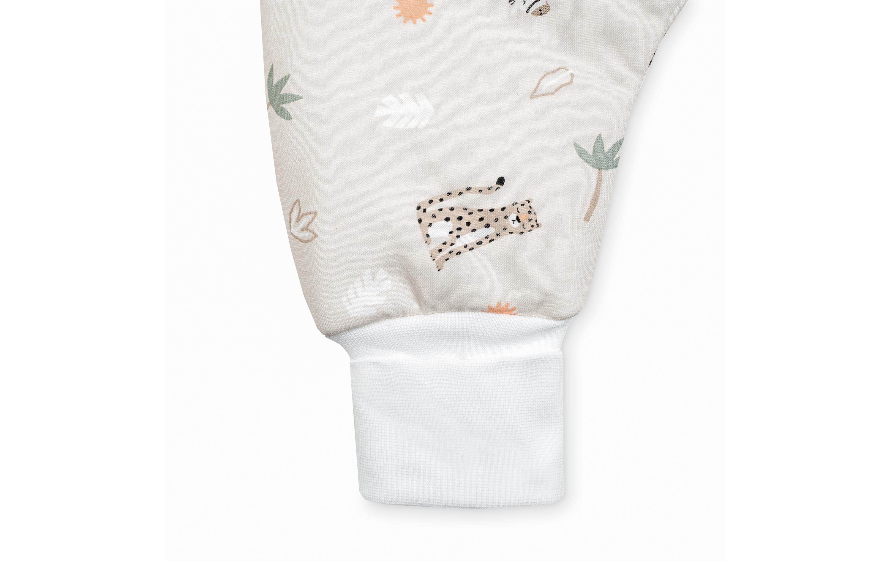 Baby-Ganzjahrschlafsack Jumper Jersey Savanne Beige 80 cmSchlafoverall Jumper für aktive Kinder