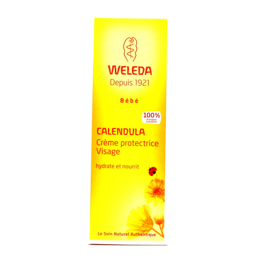 Crème protectrice visage bébé au Calendula Weleda