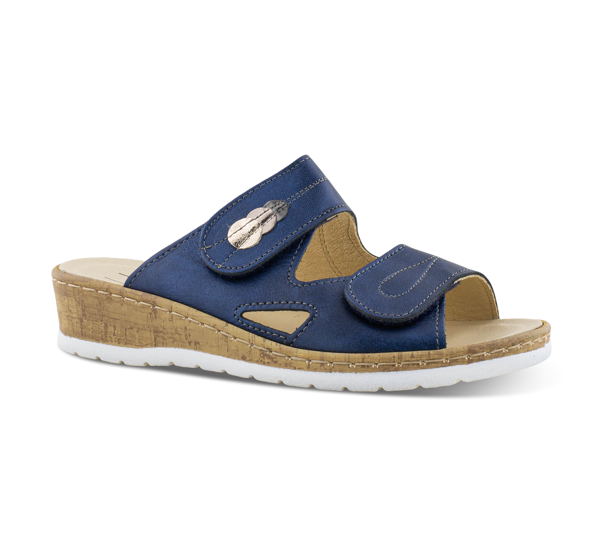 Belvida Offene Hausschuhe blau