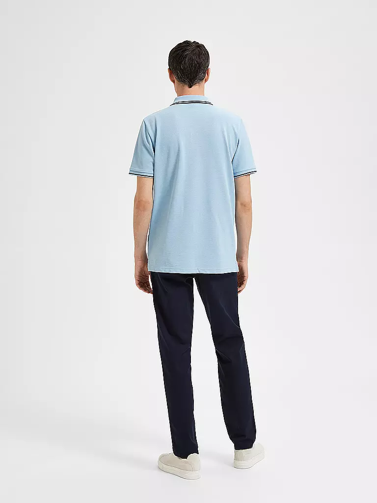 SELECTED Poloshirt SLHDANTE  hellblau