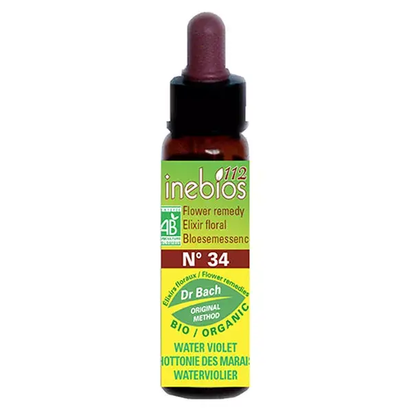 Inebios Bach Flower Remedy No. 34 Violeta Aquática - Violeta de Brejo Orgânica 10ml