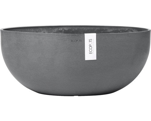 Ecopots Sofia plantenbak, kunststof, 43 x 25 x 17,5 cm, grijs