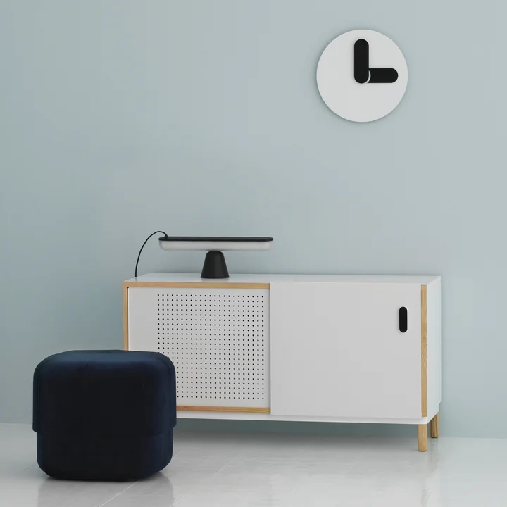 Normann Copenhagen - Circus Pouf klein, grau Velour