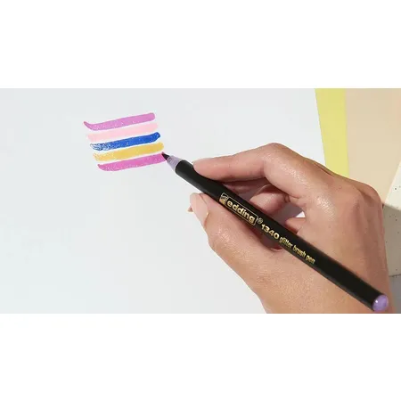 edding 1340 glitzer Pinselstift 1 - 3 mm, 4er-Set