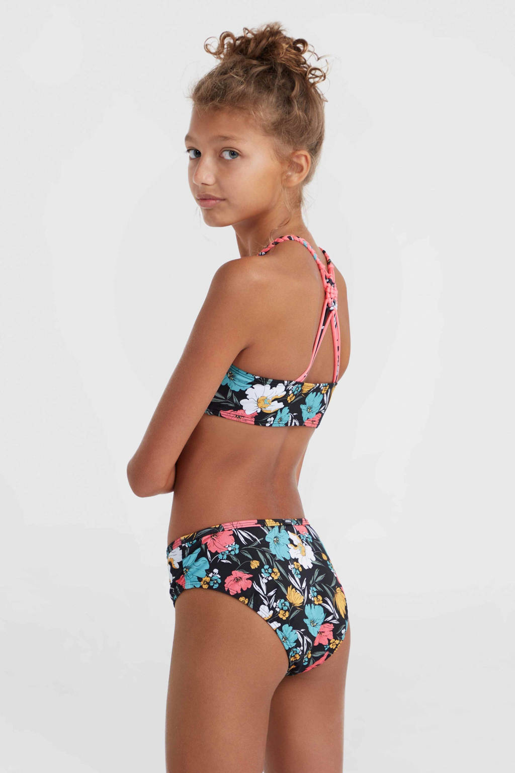 crop bikini Tropics zwart/multi