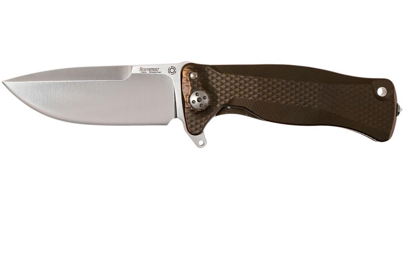 LionSteel SR11 Titanium Bronze, satin blade, SR11 B zakmes