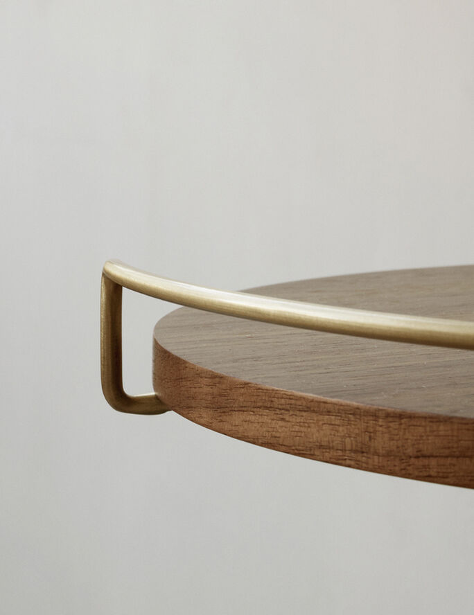Audo Copenhagen Umanoff Side Table, 45cm Low, Solid Brun