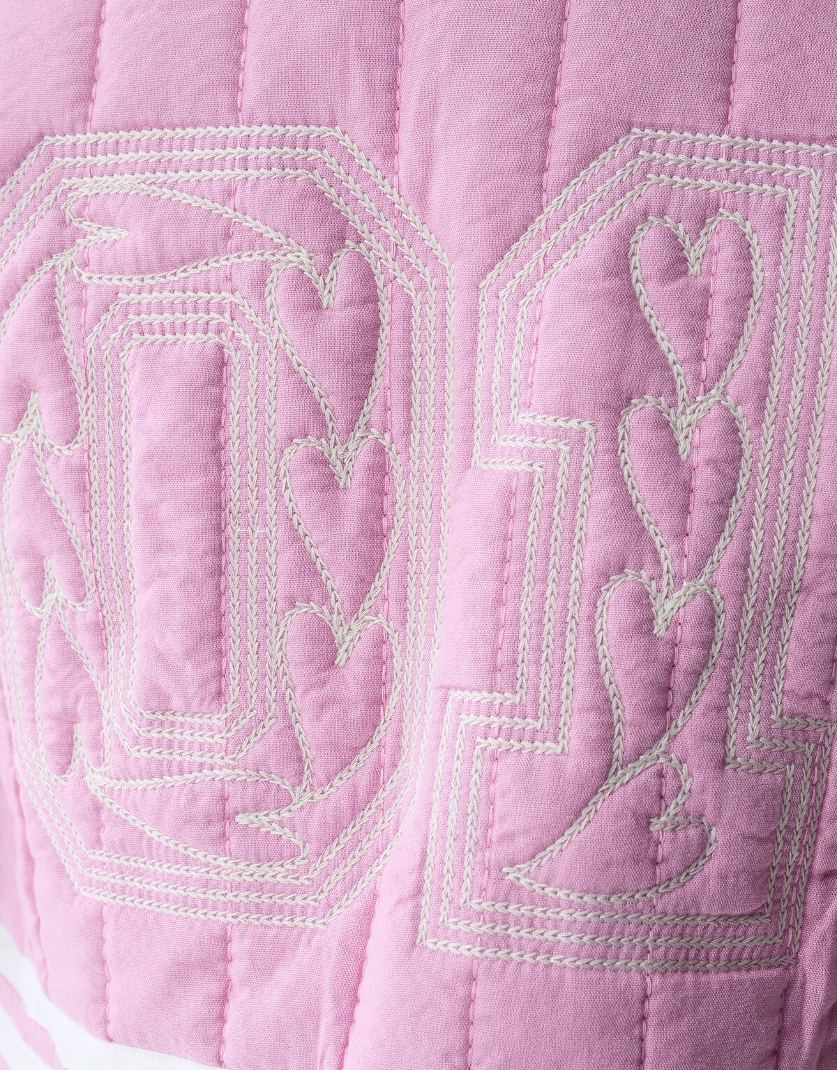 Embroidery Gilet Lichtroze
