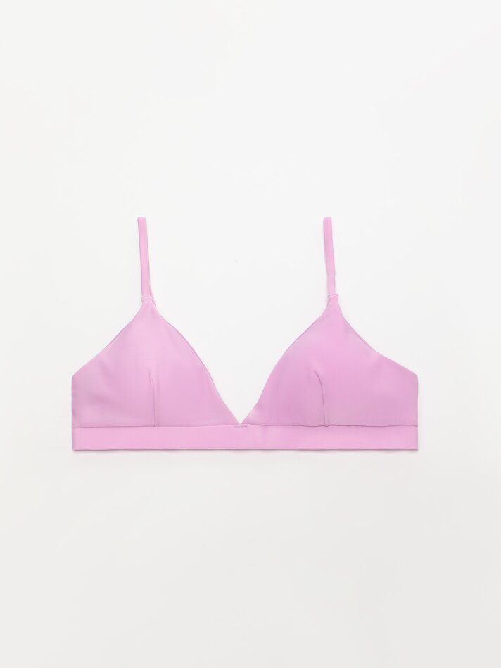 Top de biquíni triangular - Malva