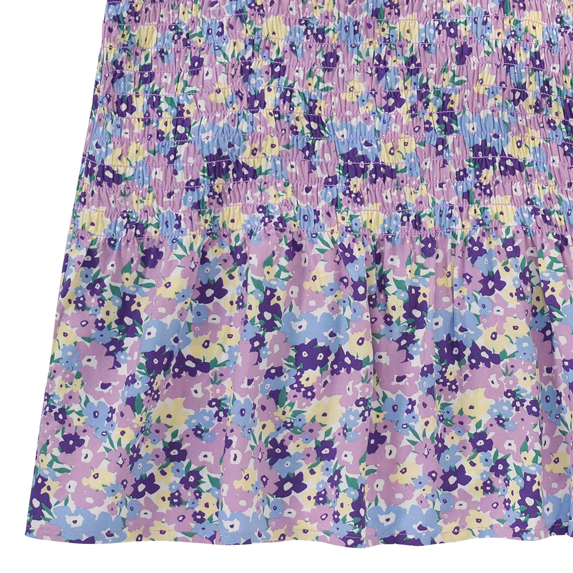 Beatwear Mädchen Blusen-Top mit Blumen allover helllila / hellblau / lila
