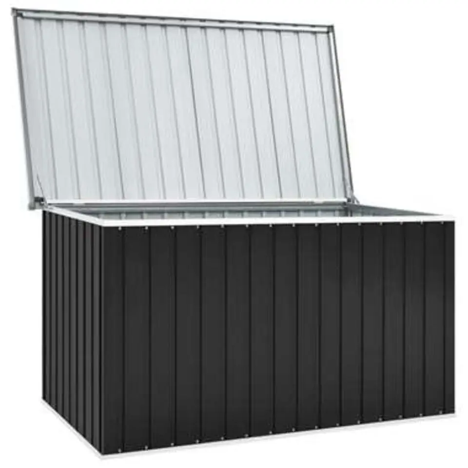 vidaXL - Opslagkist - Antraciet - Staal - 171 x 99 x 93 cm