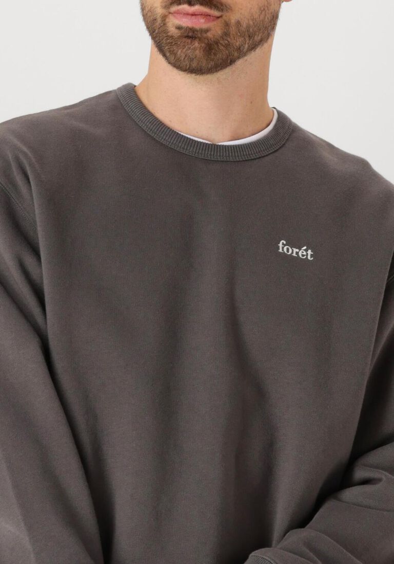 donkergrijze forét sweater noon sweatshirt