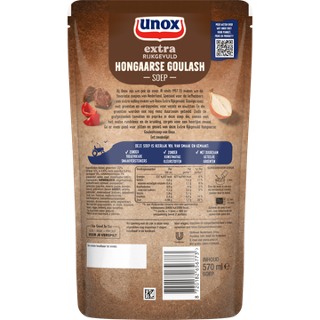 Unox Extra Rijkgevuld Soep In Zak Hongaarse Goulash 570 ml