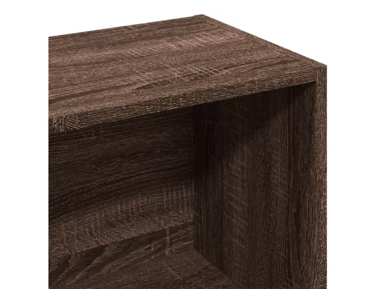 Bibliothèque chêne marron 57x28,5x141 cm bois d'ingénierie