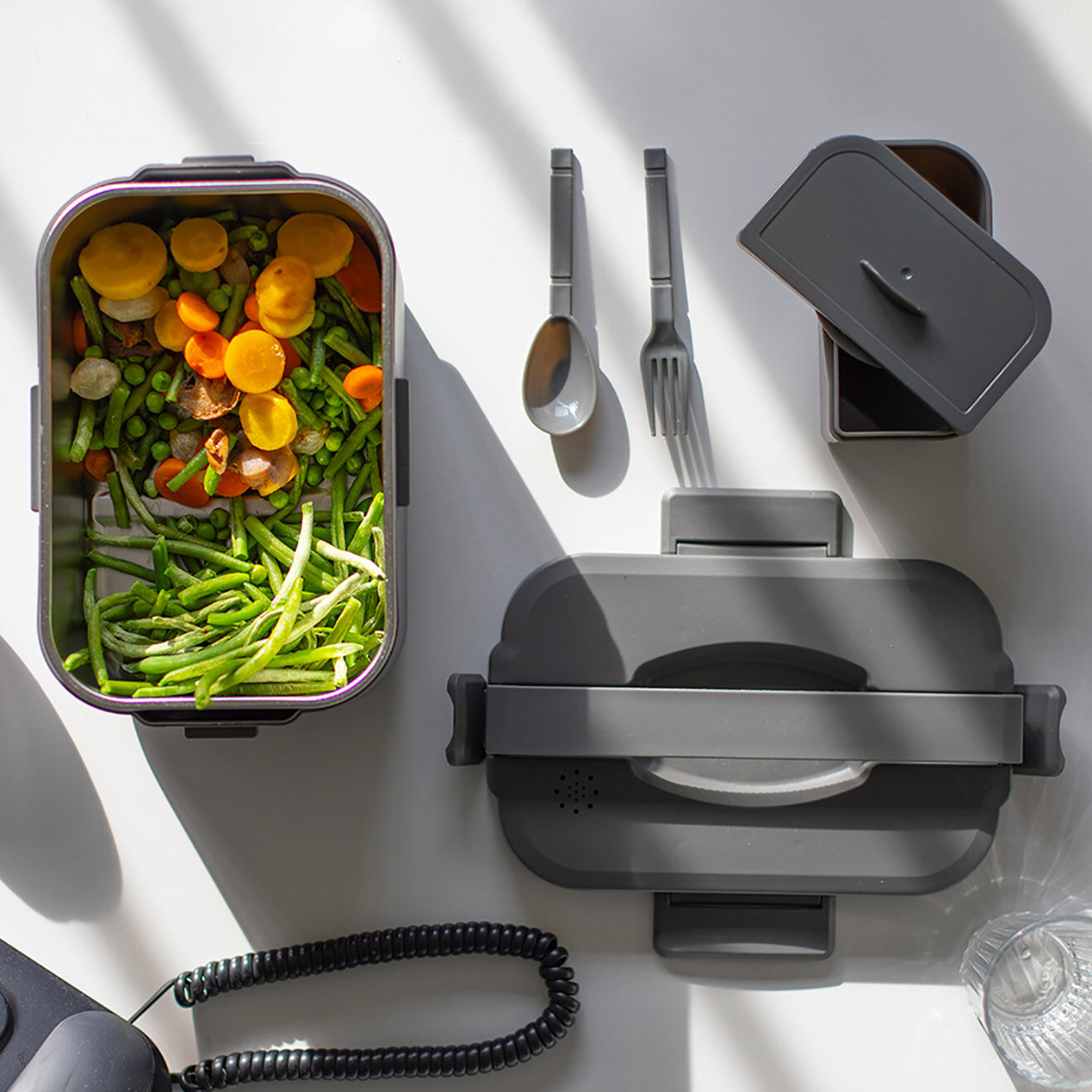 Livoo Lunch box électrique gris