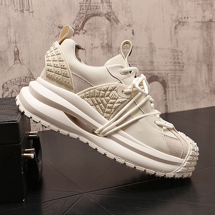 Mr Ozera - Platformsneakers met letters
