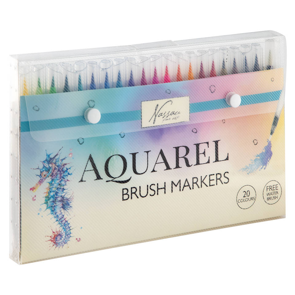 Nassau aquarel penseelstiften set 20-delig