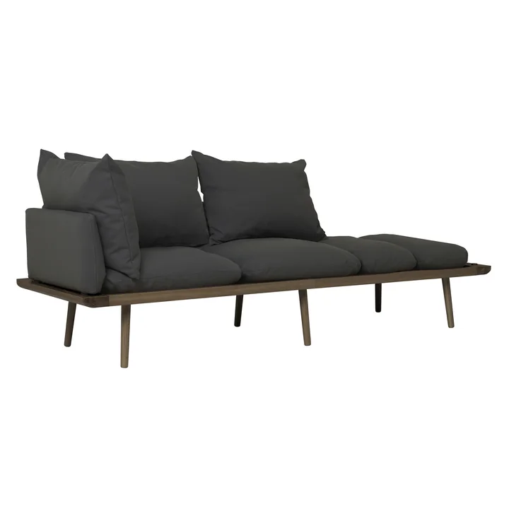Umage - Lounge Around 3-Sitzer Sofa, Eiche dunkel / shadow