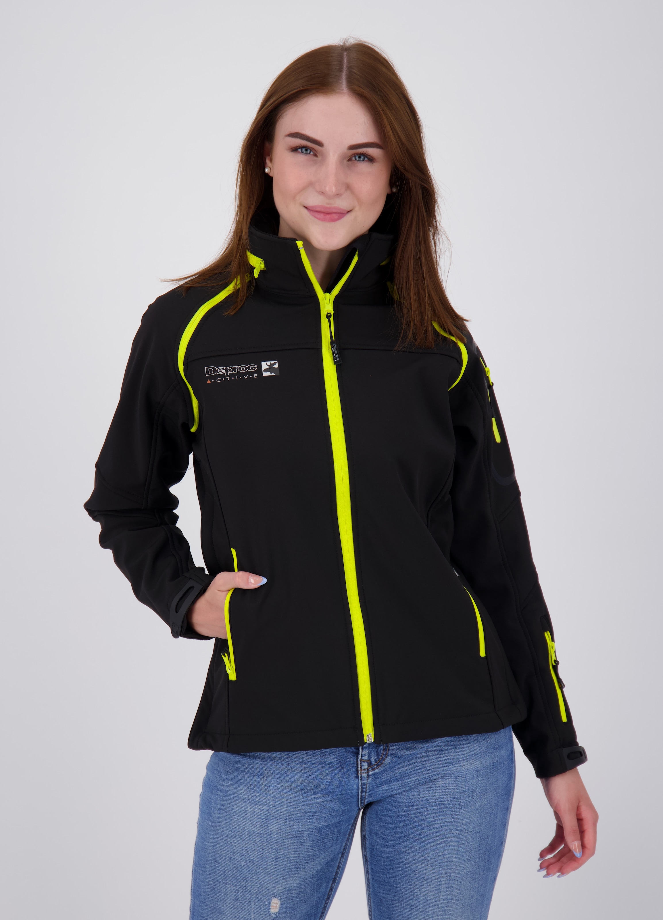 DEPROC Active Softshelljacke »STANLEY PEAK WOMEN« abtrennbare Ärmel