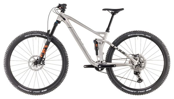 VTT Tout-Suspendu Cube Stereo One22 Race Shimano Deore/Deore XT 12V 29'' Argent Raw Metal 2025