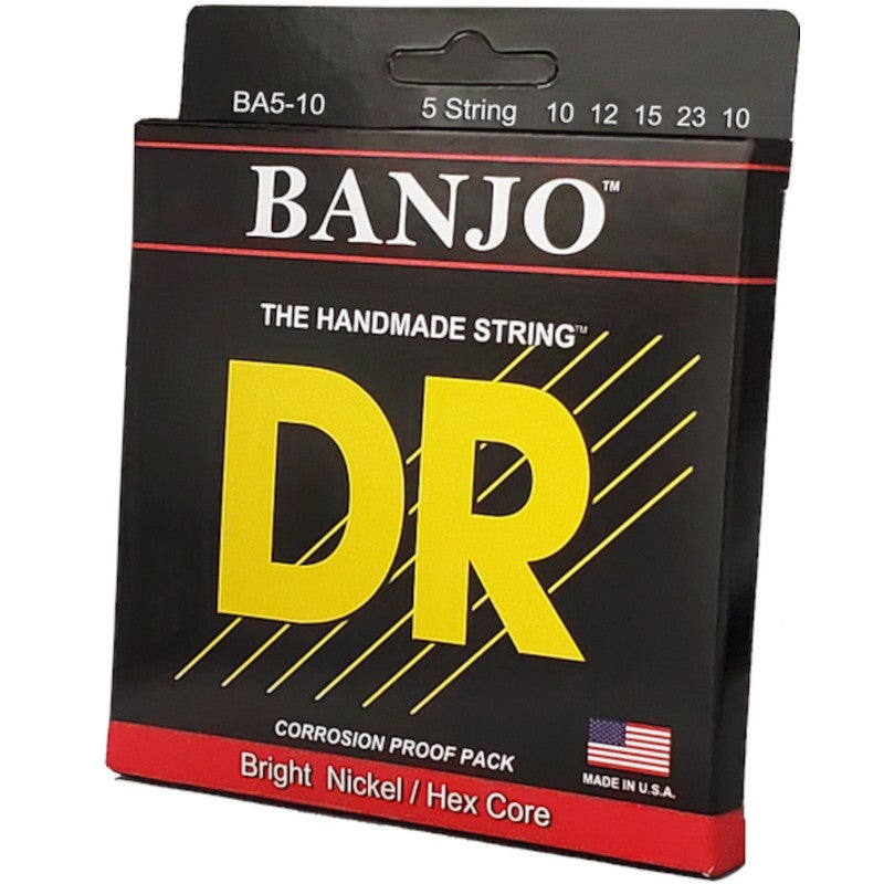 DR Strings BA5-10 BANJO snaren 5-snarige banjo 10, 12, 15, 23, 10