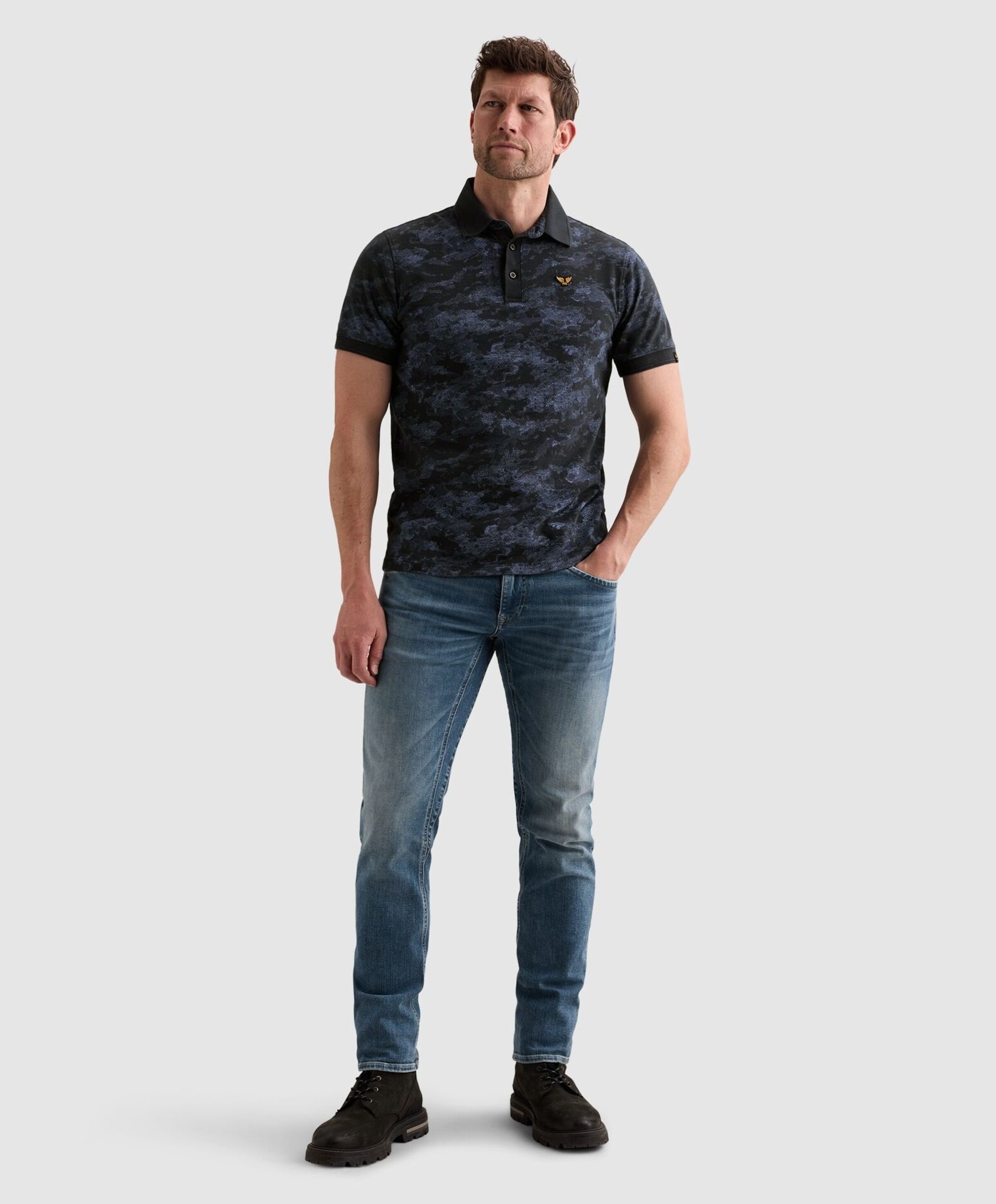 PME Legend Heren polo grijs