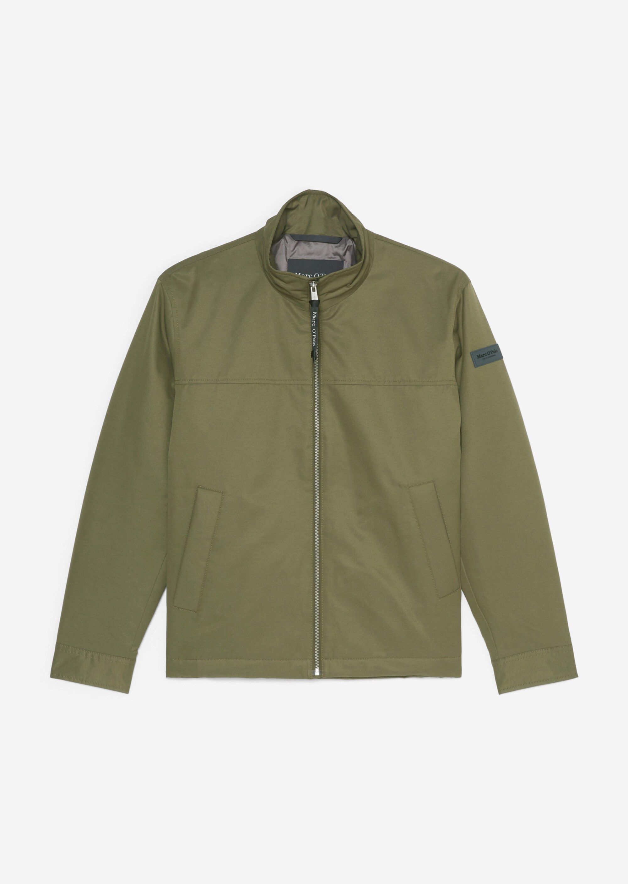 Stehkragen-Jacke regular in Micro-Twill-Qualität