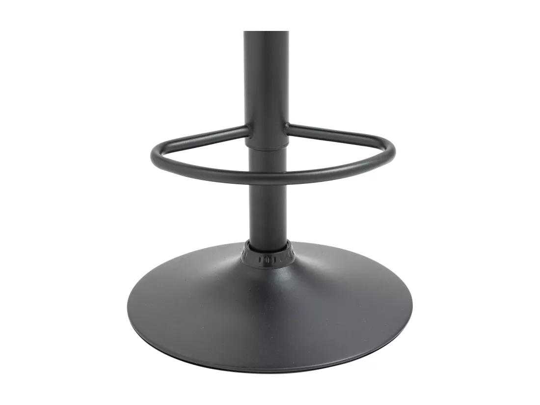 Tabouret de bar - Velours & Noir - Crème - Braga