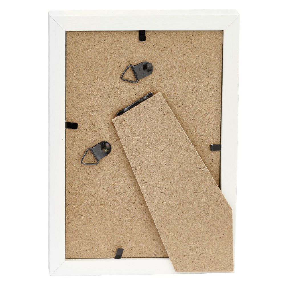 Cadre photo bois blanc 1 vue 9 x 13 cm