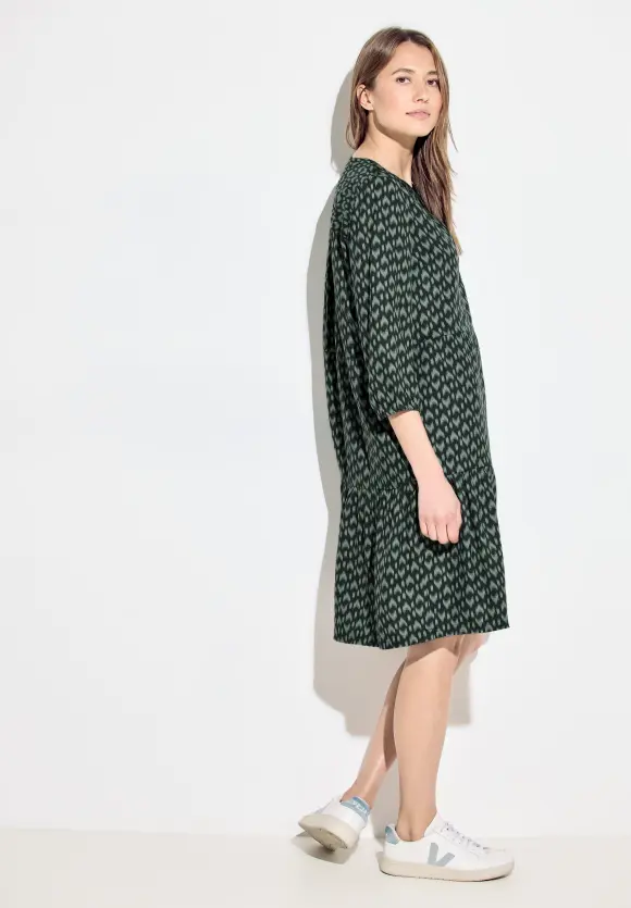 Print Tunikakleid - strong khaki