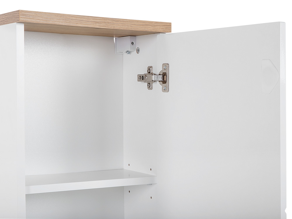 Comad Bali White 830 FSC kolomkast 70x35cm eiken/wit