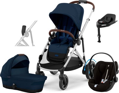 Cybex e-GAZELLE S Duovogn inkl. Cloud G i-Size Plus & Base, Ocean Blue