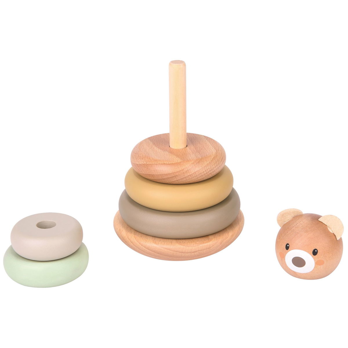 SpielbaSpielba   Steckturm Bär pastell