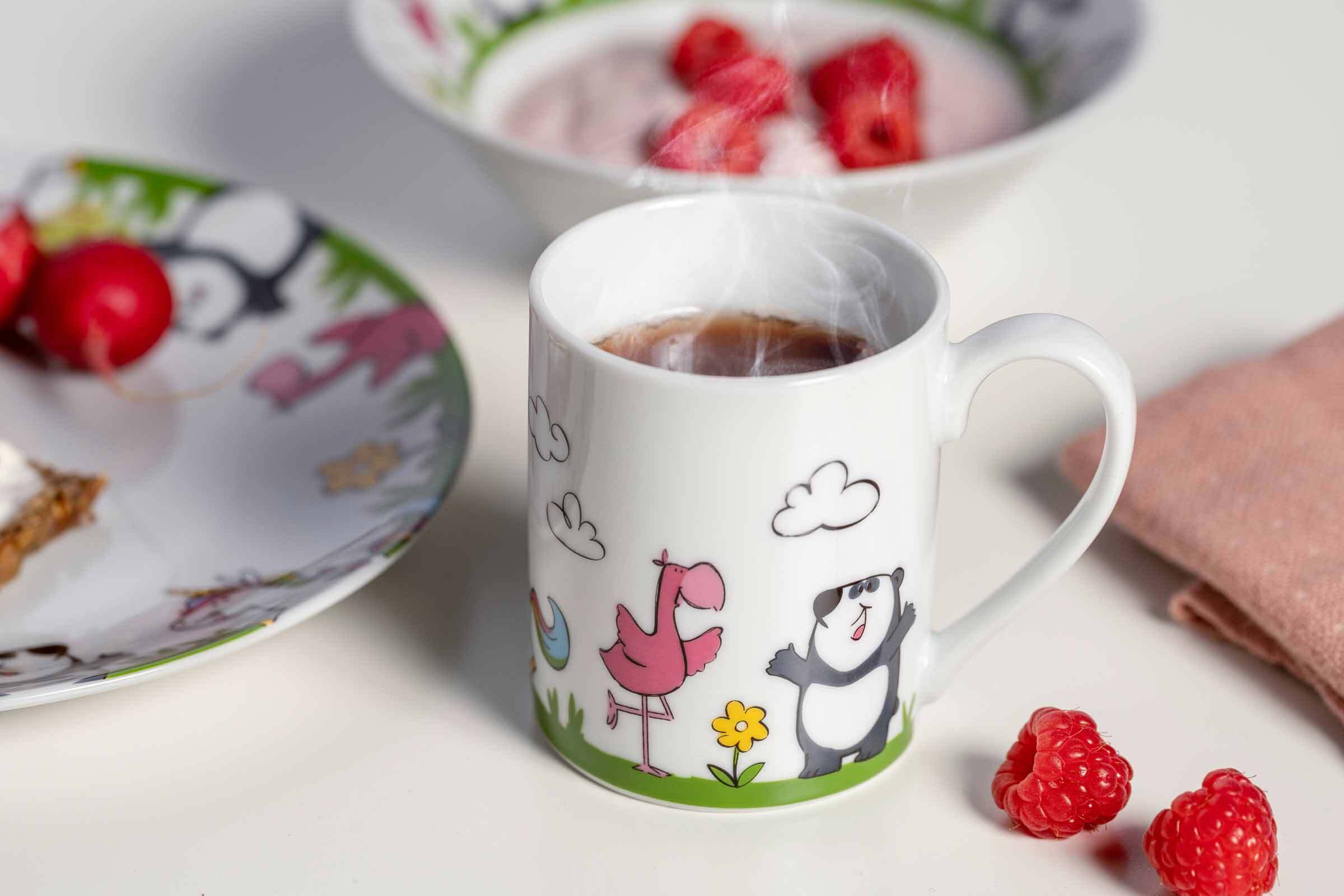 Leonardo Kindergeschirr Set Einhorn / Panda / Flamingo Bambini