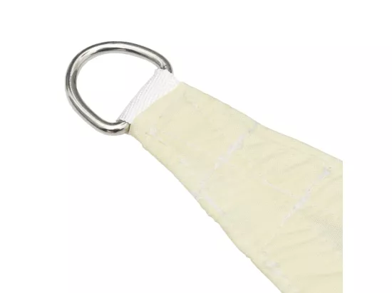 Voile de parasol tissu oxford carré 5x5 m crème