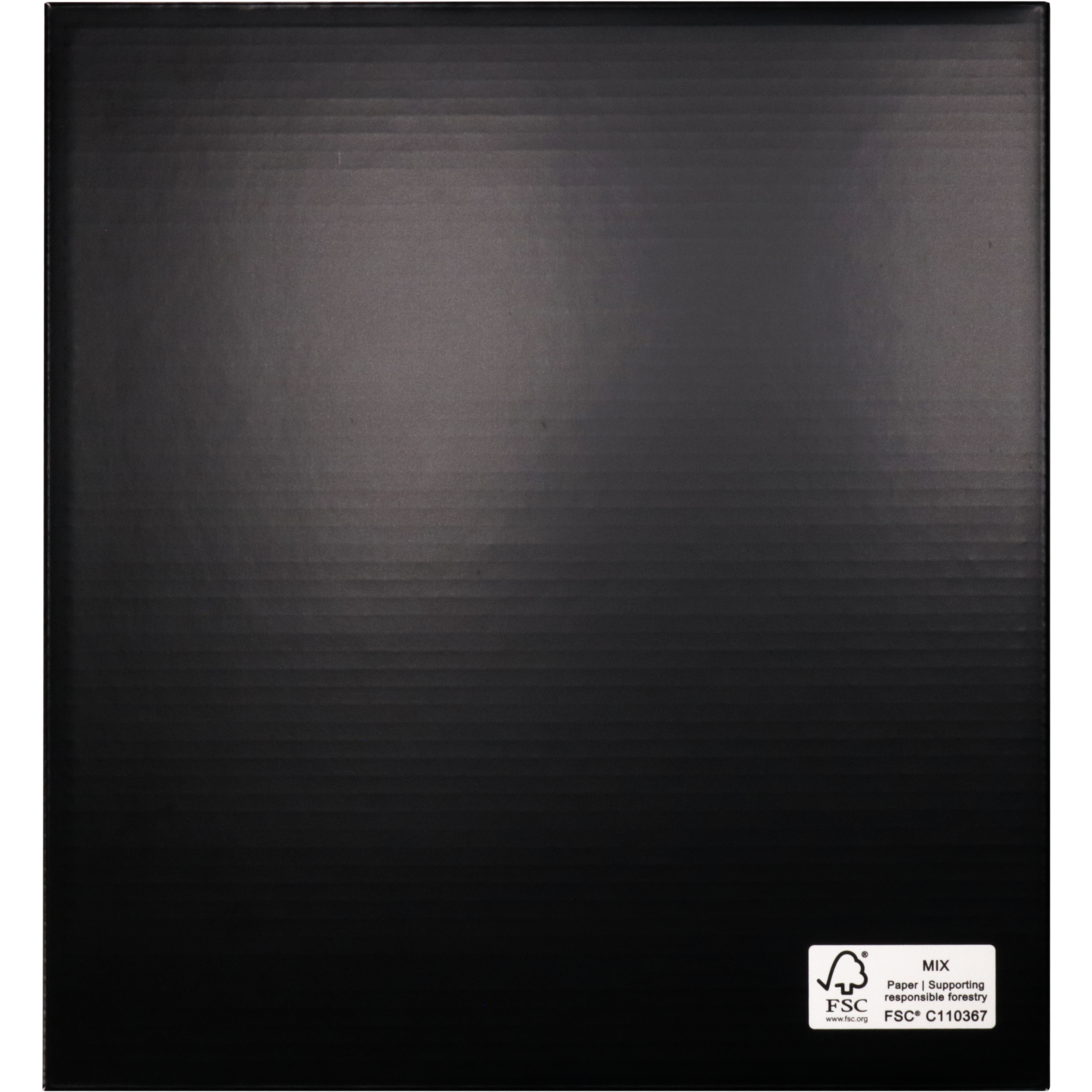 Mand, golfkarton, biermand, 31x29x10cm, vierkant, zwart