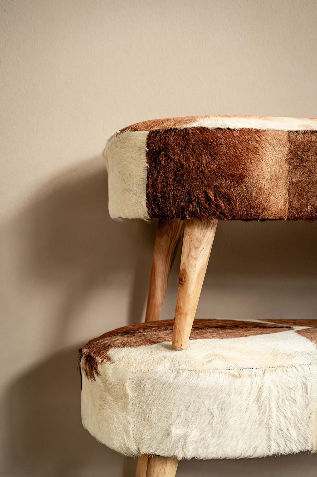 Fell-Bank 'Leso', B 122 cm, H 47 cm, L 55 cm von fischer's lagerhaus