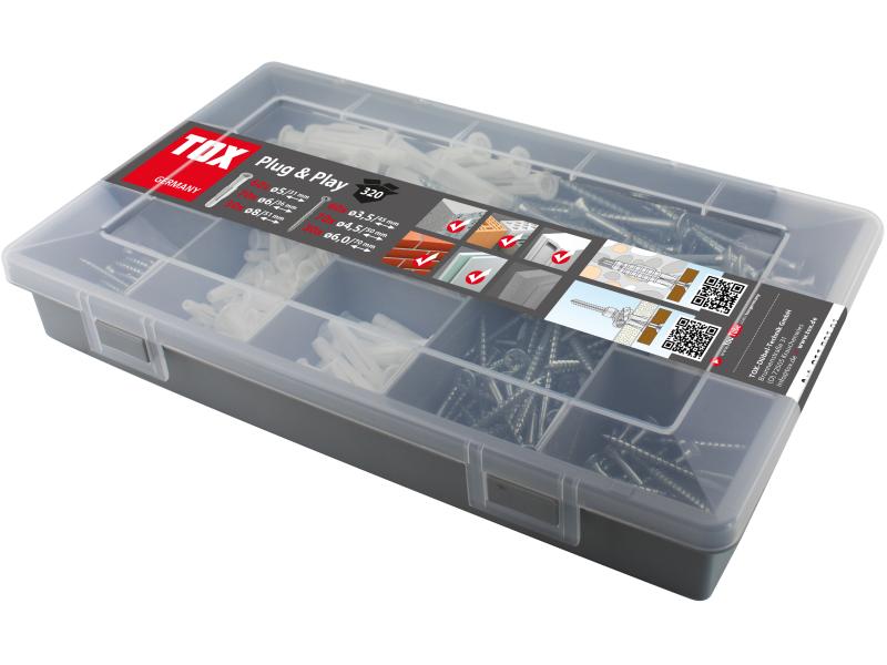 Tox-Dübel Dübel Sortiment Plug & Play 320 Stück Standard-Sortimente