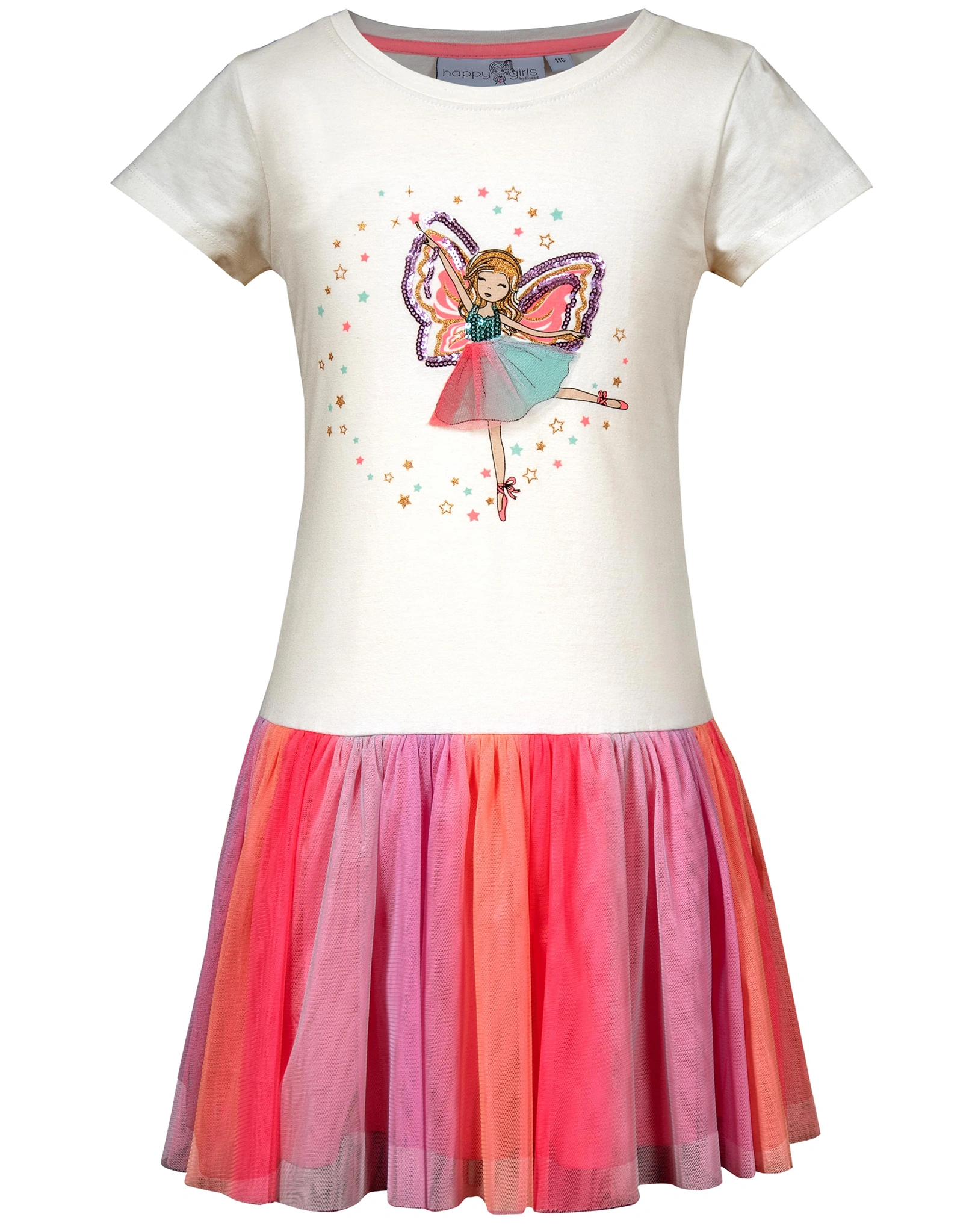 Kurzarmkleid HAPPY FAIRY in bunt
